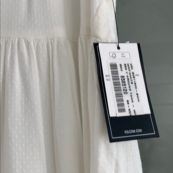 Volcom Pretty Sleeveless White Top - Picture 4 of 9